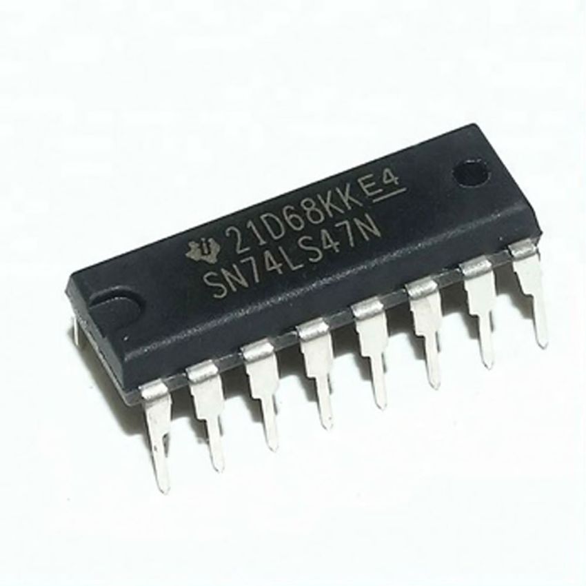 SN74LS47N,BCD to Seven-Segment Decoder/Driver, DIP-16,5V