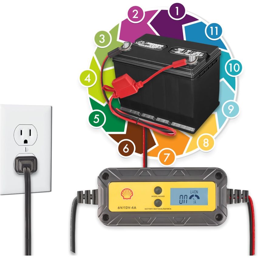 SBC400 Battery Charger, Smart Charger, 6V/12V Output, 4A Max Current