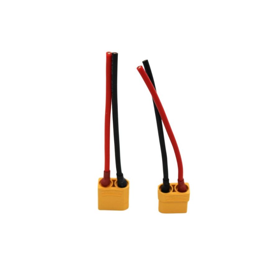 XT90 Connector with Cable M/F, High Current 90A Connector, Pre-Soldered