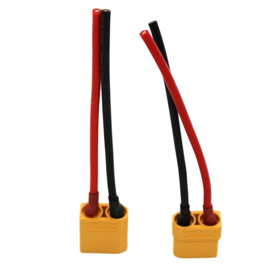 XT90 Connector with Cable M/F, High Current 90A Connector, Pre-Soldered