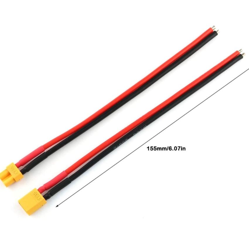 XT30 Connector with Wire M/F - High Efficiency, Secure Connection