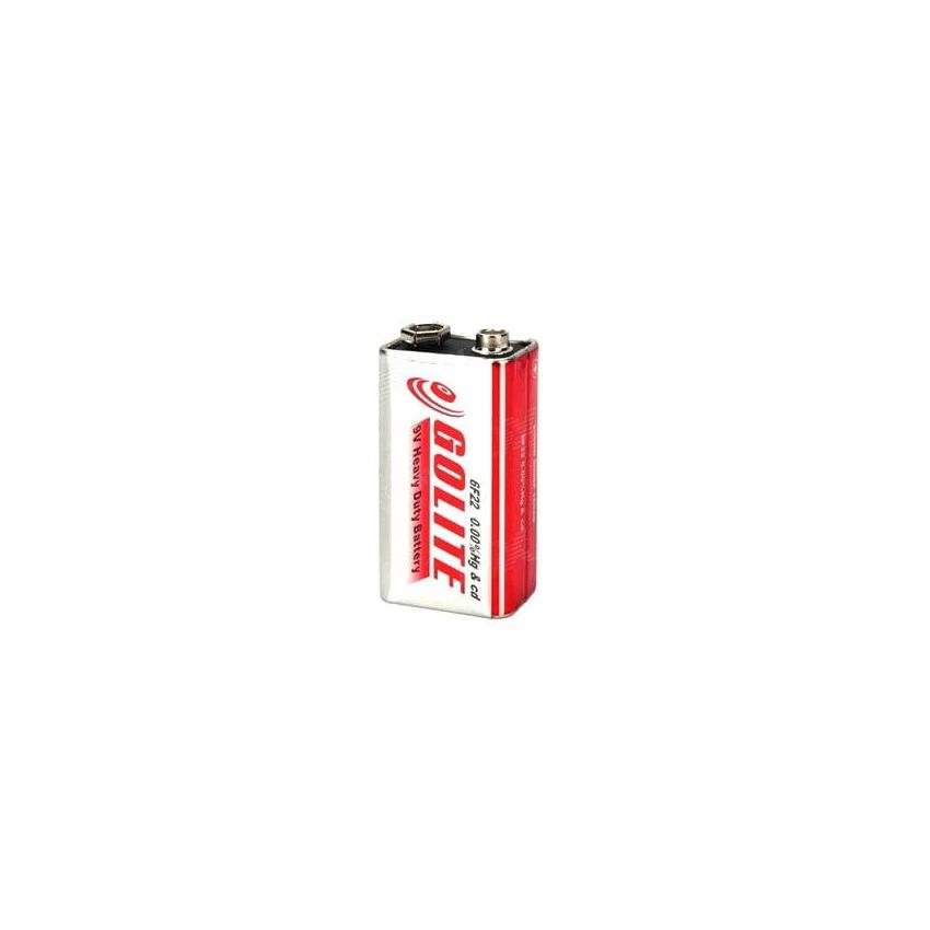 GOLITE 6F22 9V Heavy Duty Battery – Zinc Carbon, Non-Rechargeable