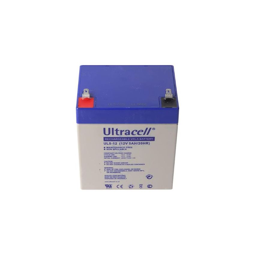 UL5-12 - Ultracell, 5Ah, 12V, Lead-Acid Battery
