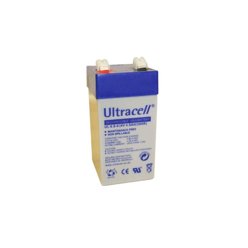 UL4.5-4 - Ultracell, 4.3Ah, 4V, Lead-Acid Battery