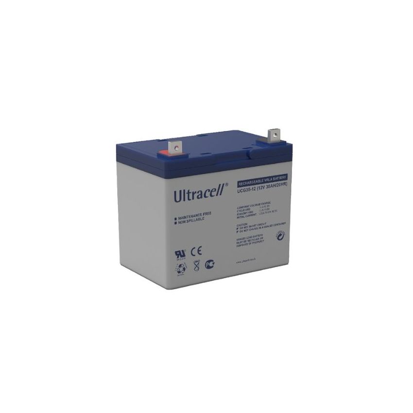 UCG35-12 - Ultracell, Lead-Acid  Rechargeable Battery, 12V, 35Ah