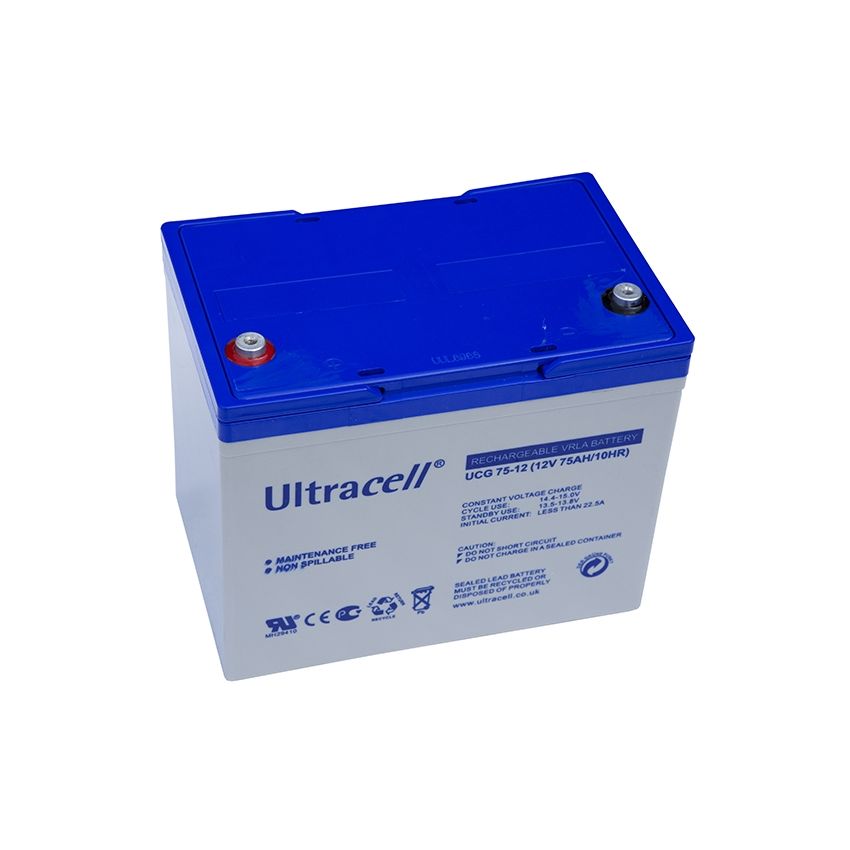 UCG75-12 - Ultracell, 75Ah, 12V, Lead-Acid Battery