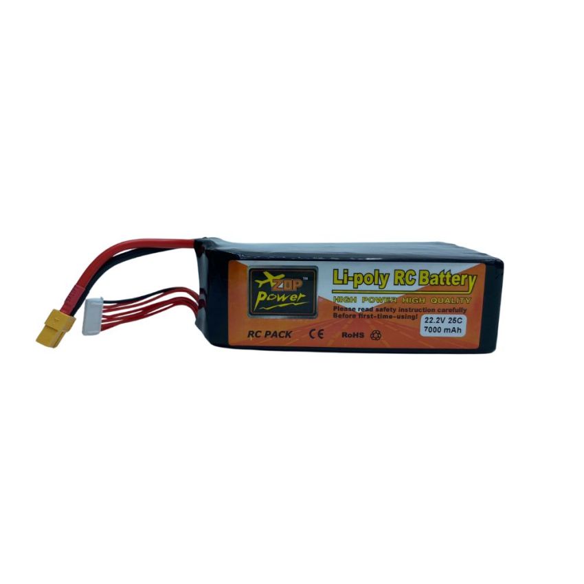 6s Li-Po Battery 25C, 7000mAh, 22.2V