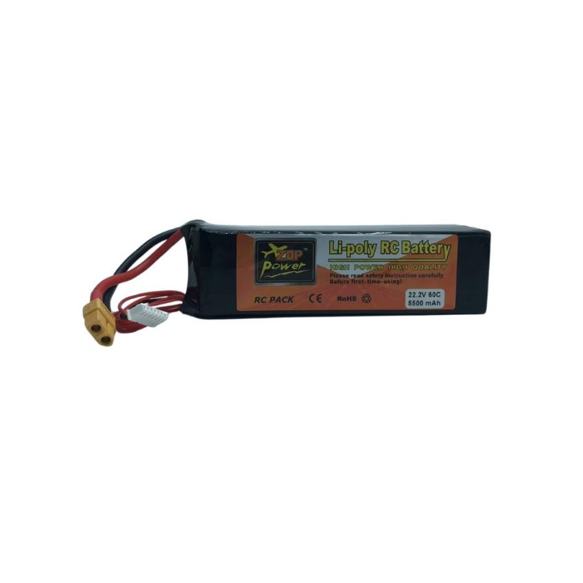 6s Li-Po Battery 45C, 5500mAh, 22.2V