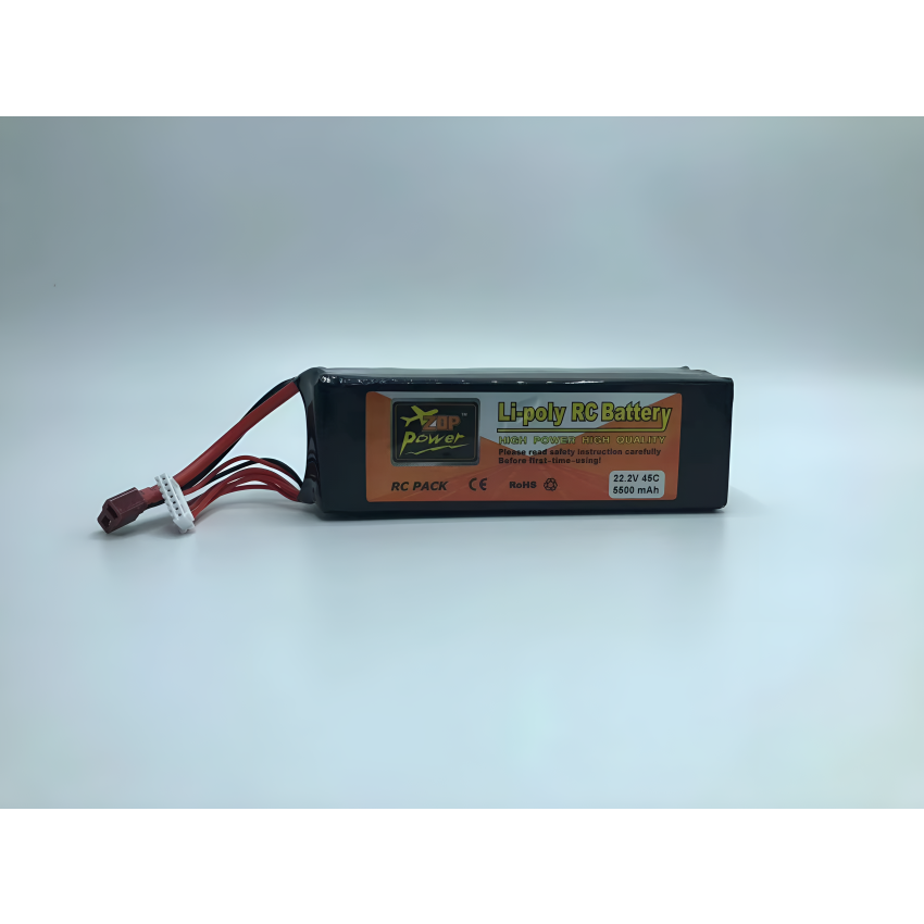 6s Li-Po Battery 45C, 5500mAh, 22.2V