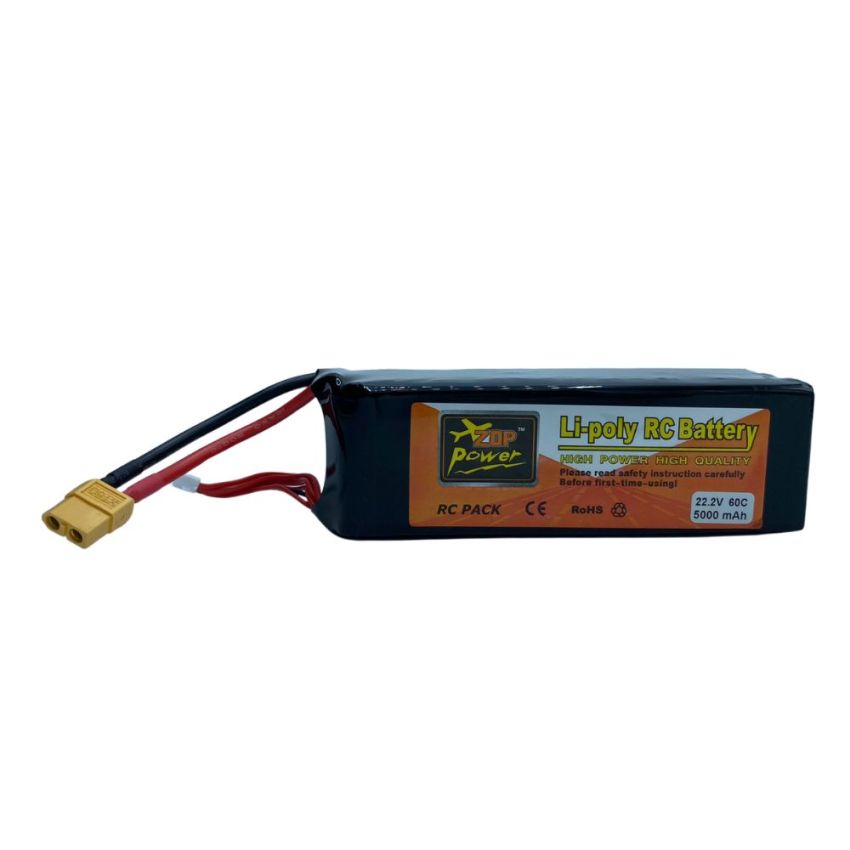 6s Li-Po Battery 60C, 5000mAh, 22.2V