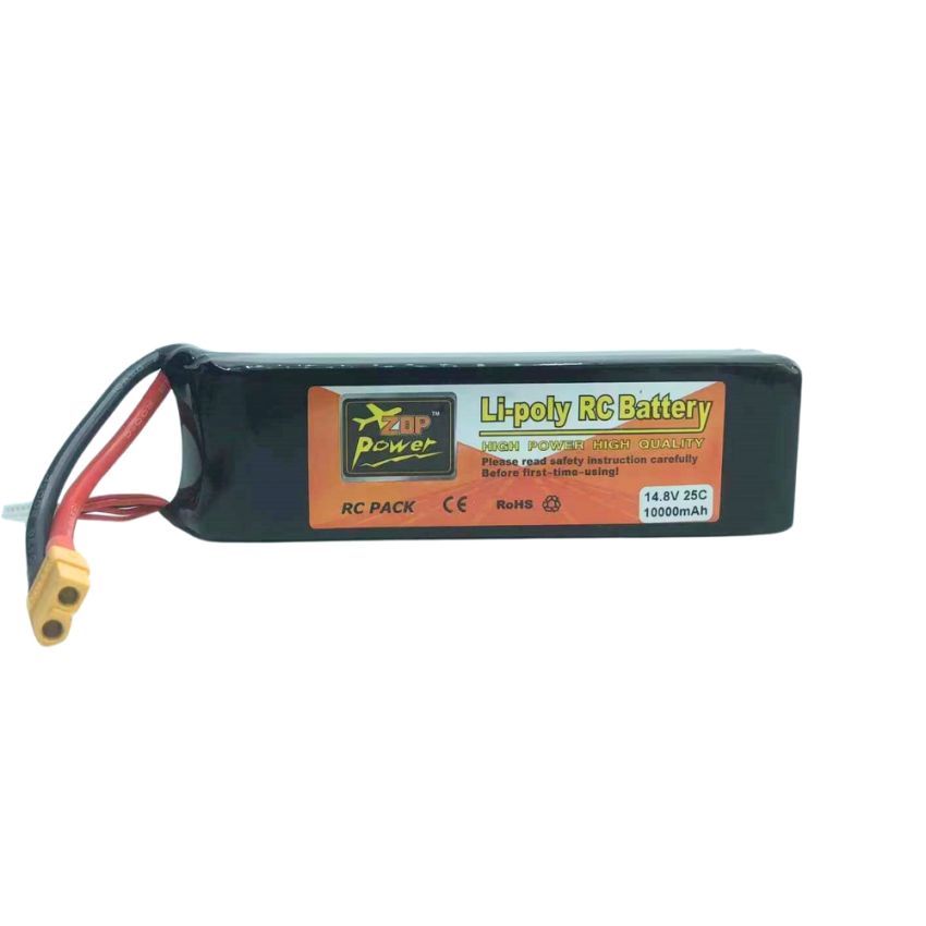 4s Li-Po Battery 25C, 10000mAh, 14.8V