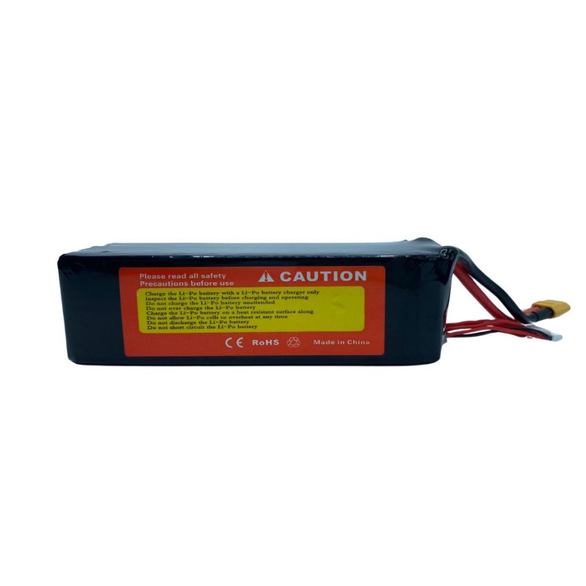 6s Li-Po Battery 25C, 10000mAh, 22.2V
