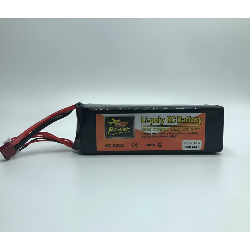 6s Li-Po Battery  45C, 5800mAh, 22.2V