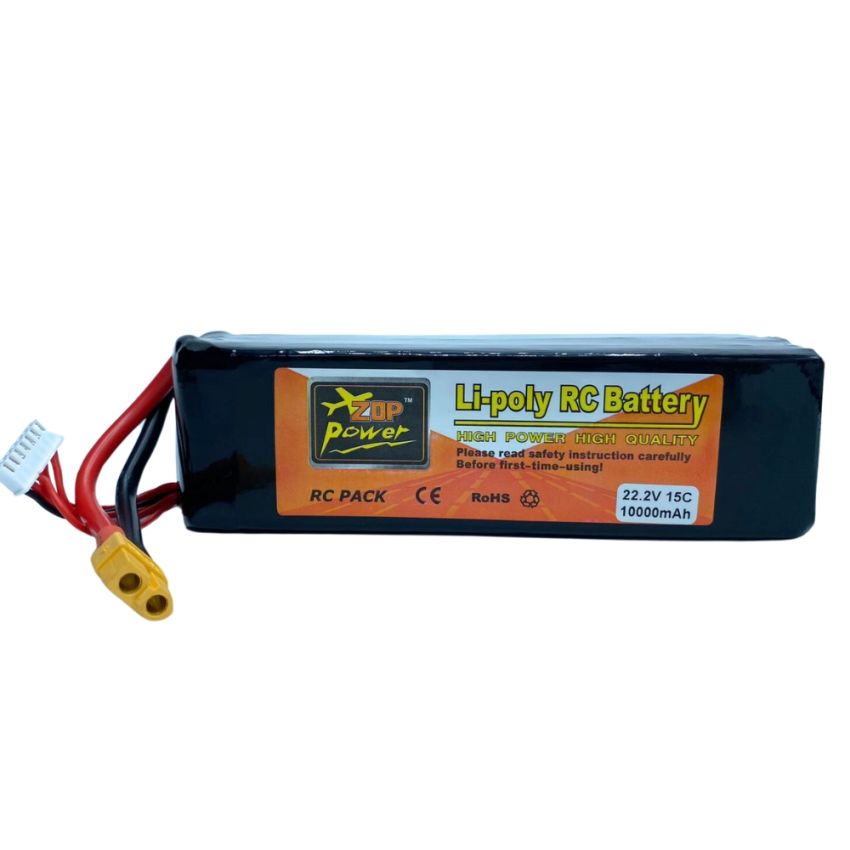 6s Li-Po Battery 15C, 10000mAh, 22.2V