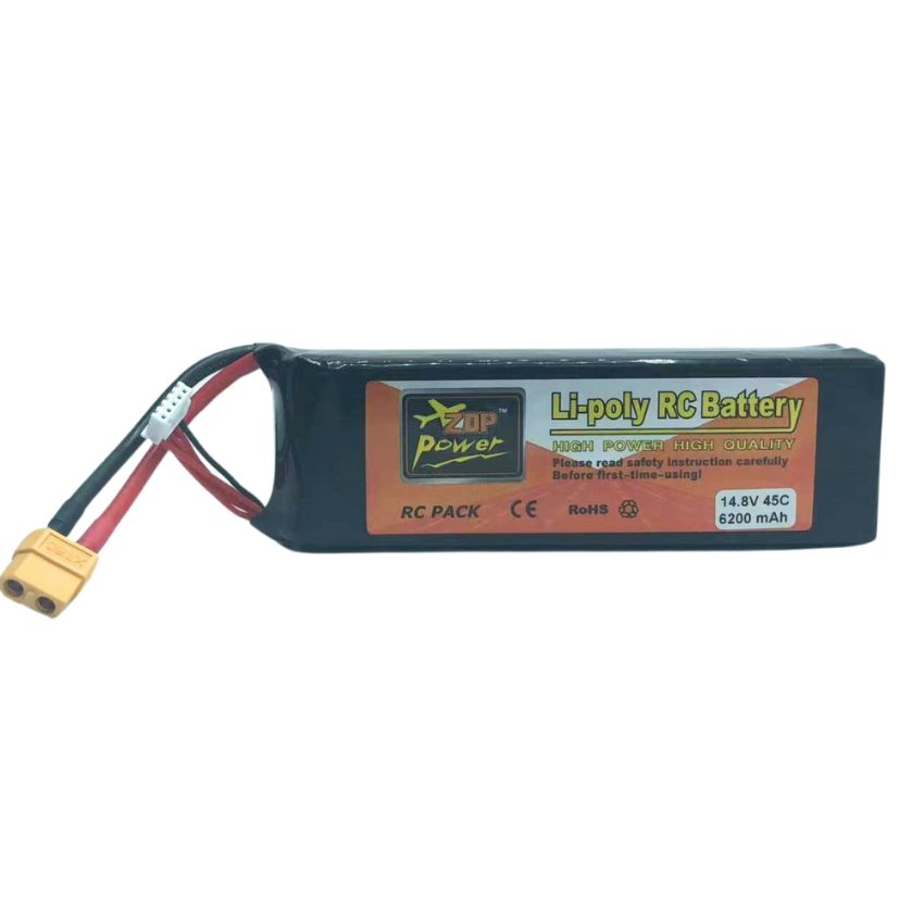 4s Li-Po Battery 45C, 6200mAh, 14.8V