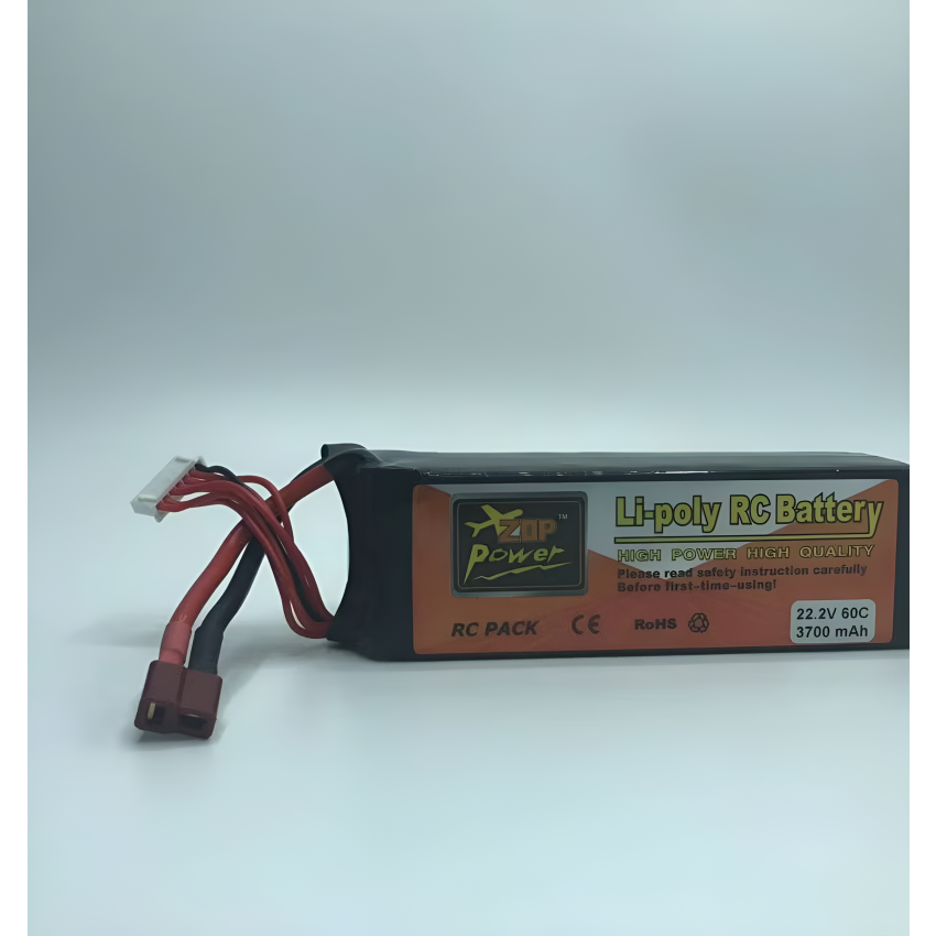 6s Li-Po Battery 60C, 3700mAh, 22.2V