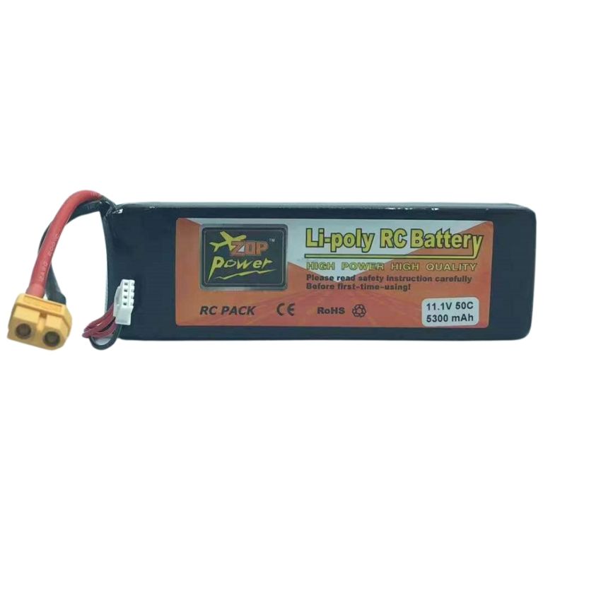 3S Li-Po Battery 50C, 5300mAh, 11.1V