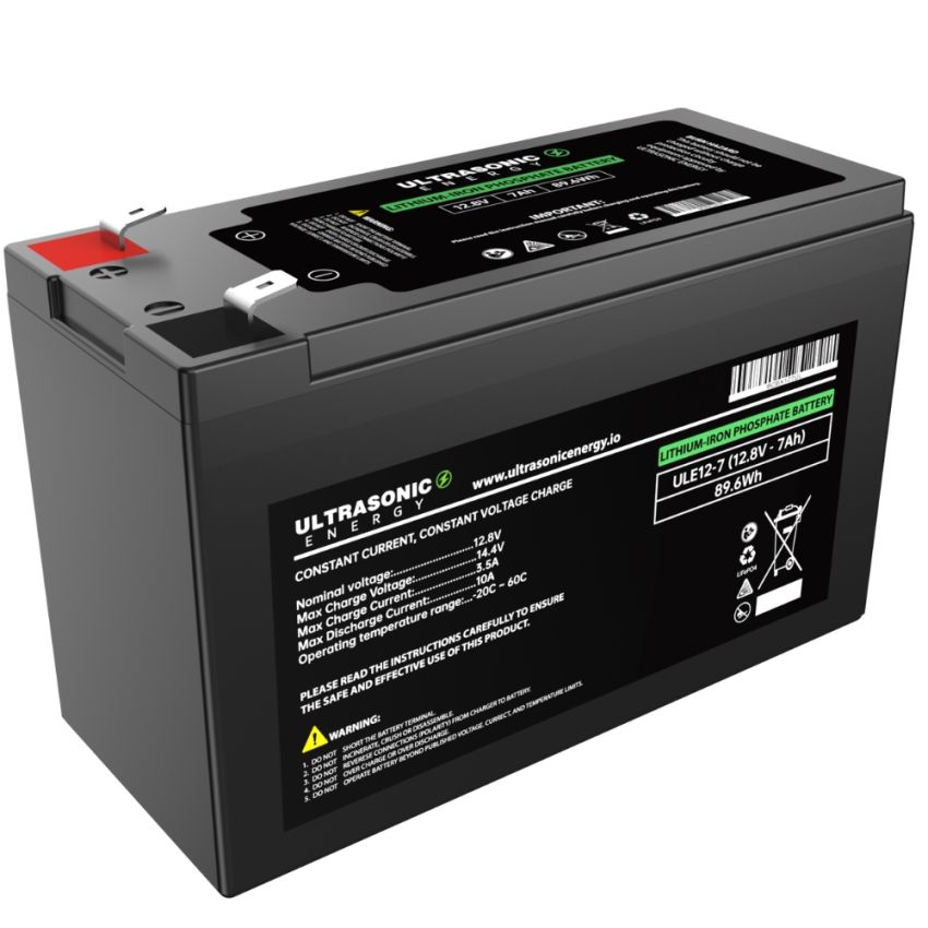ULE12-07 LiFePO4 Battery VOLTAGE: 12.8V CAPACITY: 7AH