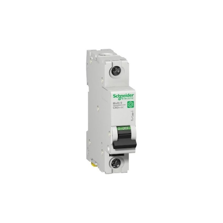 M9U21116 Thermal Magnetic Circuit Breaker C Curve Multi 9 C60H-DC Series 16 A 1 Pole 250 V DIN Rail