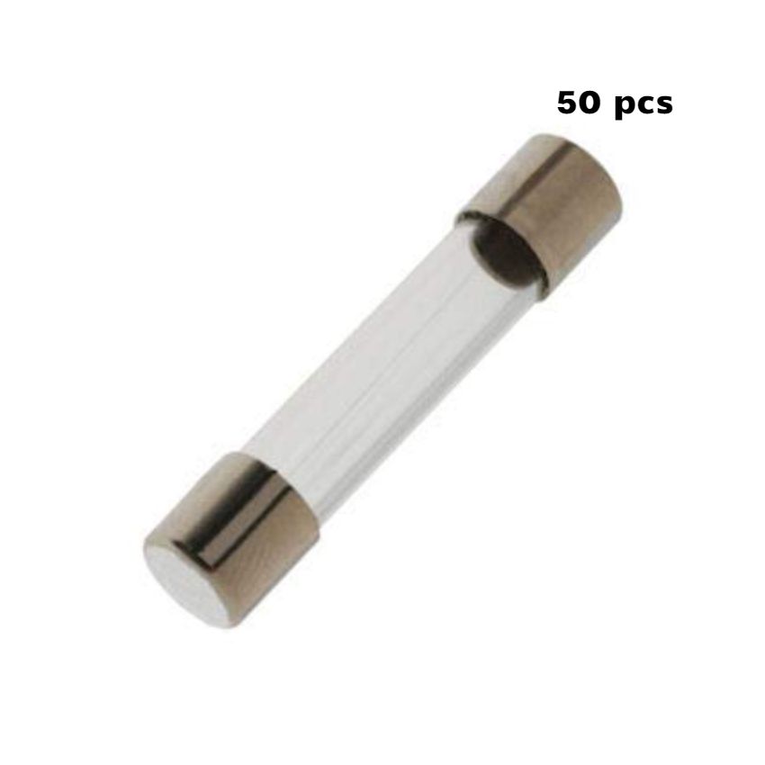 FUSE 6A 5X20 GLASS 50 Pcs/pack