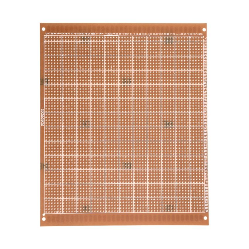 PCB Brown 15x18cm - Single-Sided Perforated Prototype Board