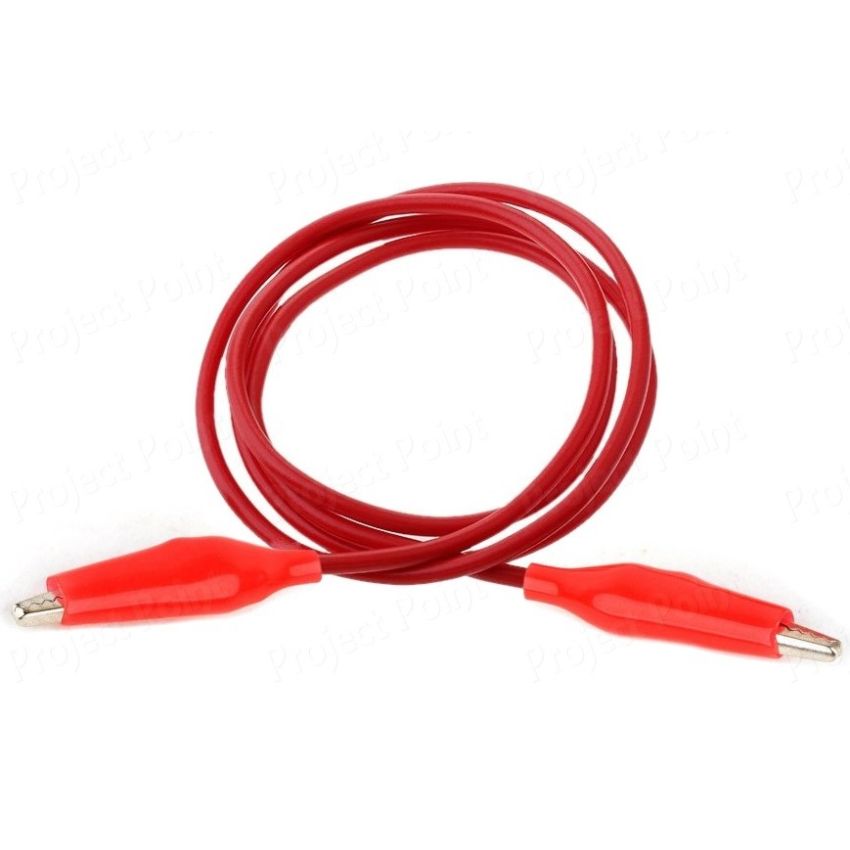 Crocodile to Crocodile, 10-Pieces Alligator Clip Test Lead Set, Assorted Colors with Flexible Insulated Wires