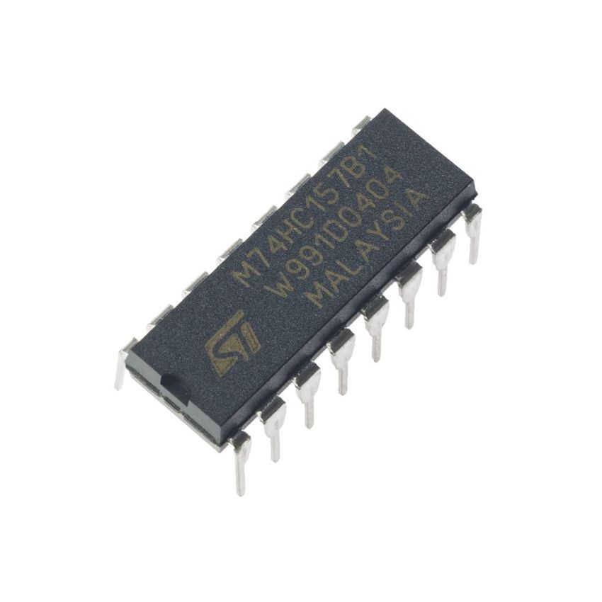 M74HC157B1, Quad 2-Channel Multiplexer, DIP-16