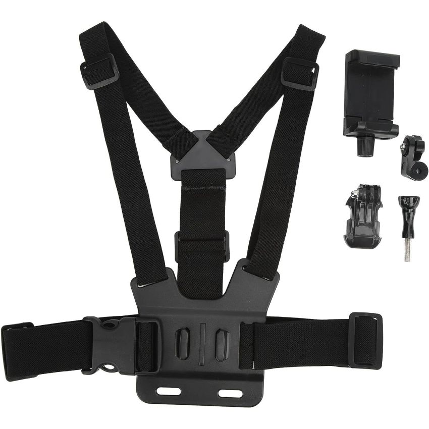 Mobile Phone Chest Mount Harness Strap Holder Cell Phone Clip Action Camera POV for Samsung iPhone Plus etc
