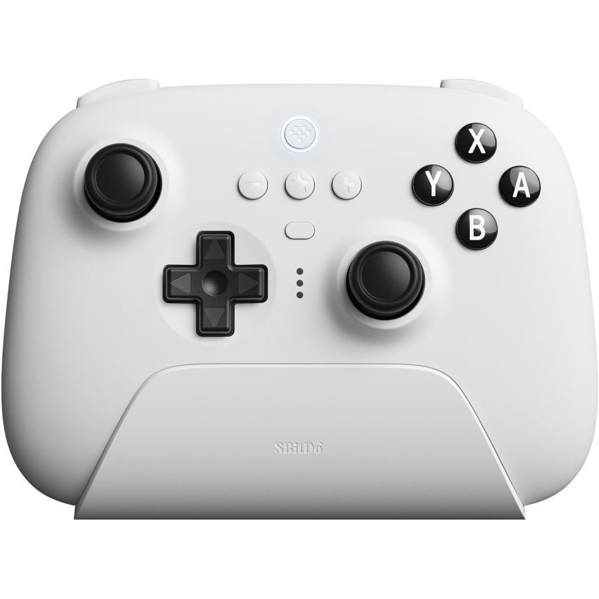 80NA01 8BitDo Ultimate Bluetooth Controller White Wireless Charging Dock