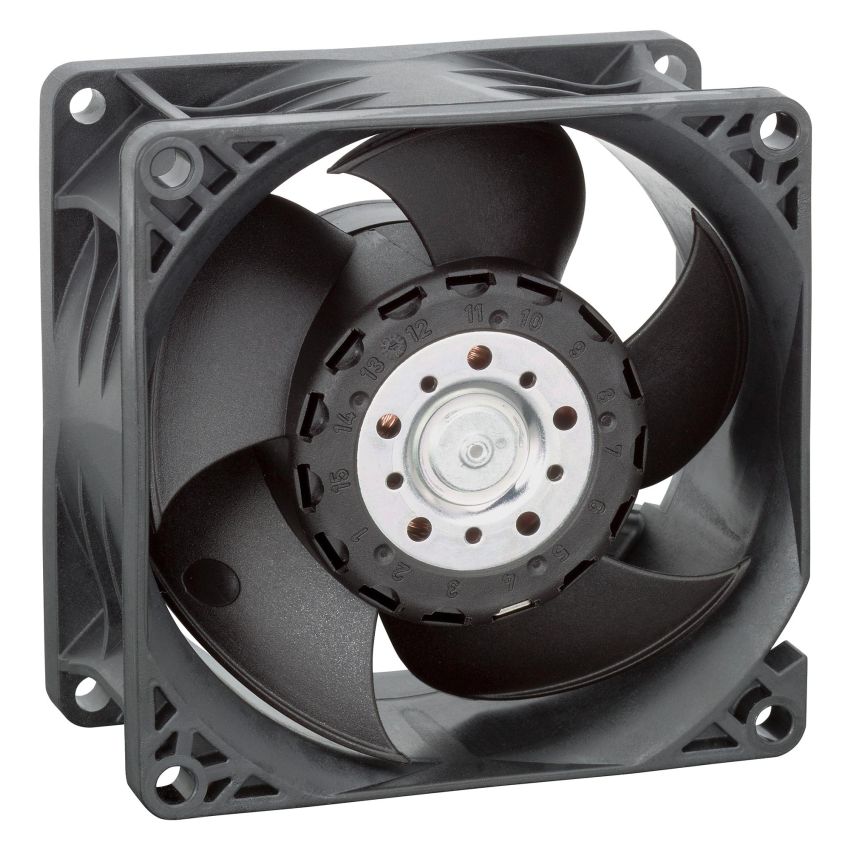 8214JN DC Axial Fan 24 V Square 80 mm 38 mm Ball Bearing 78 CFM