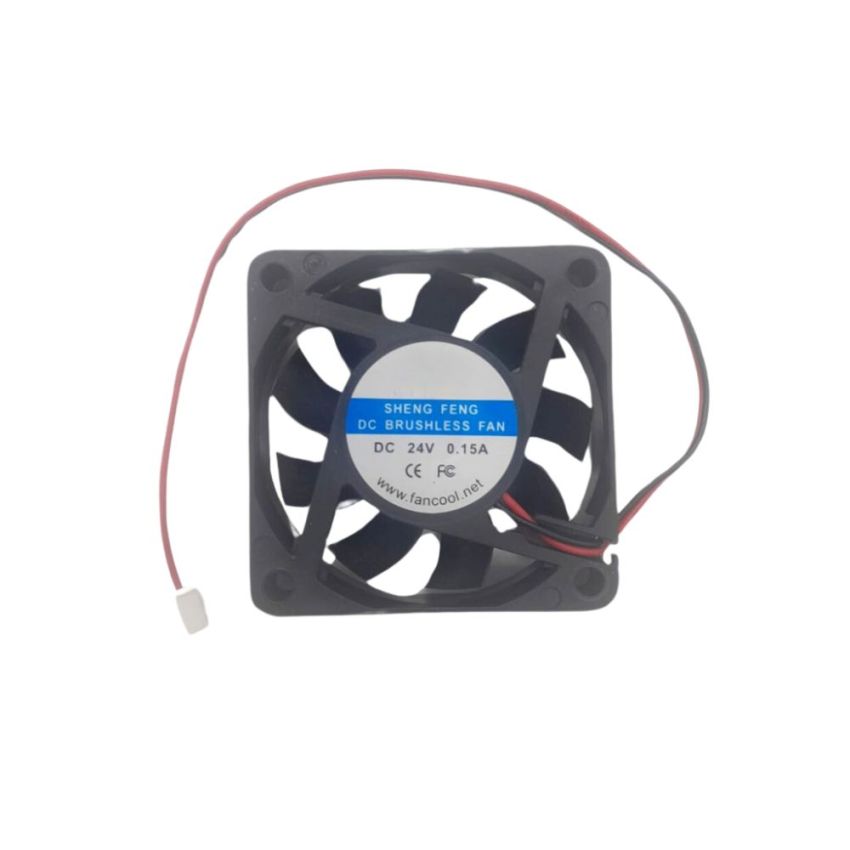 DC Brushless Fan - 24V, 0.15A, 60mm High-Performance Cooling Fan,6x6Ã—1.5cm