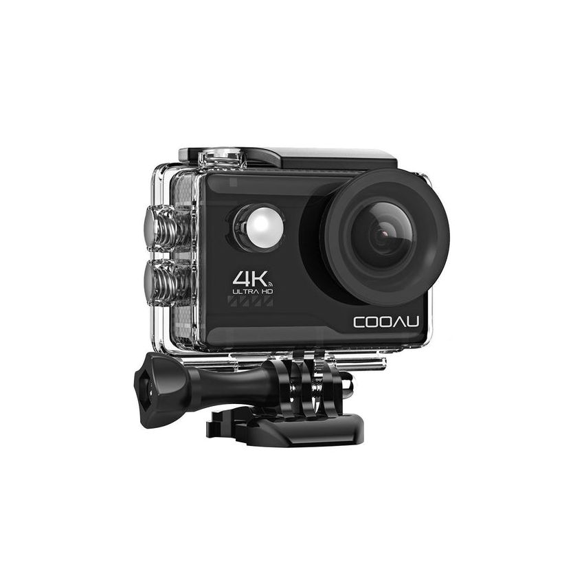 COOAU 4K 20MP Wi-Fi Action Camera ExterN/Al Microph