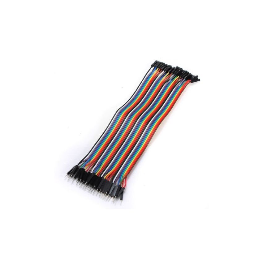 Male to Male Jumper Wires 20cm Set of 40 - Flexible and Durable Connectivity for Electronics Projects