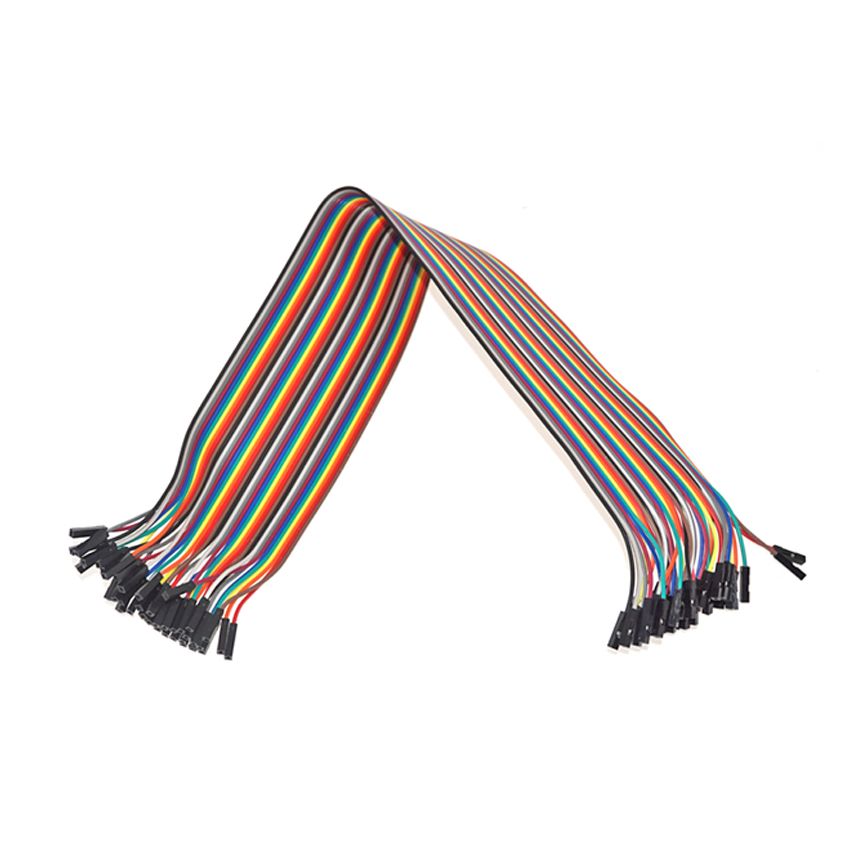 Female to Female Jumper Wire - 40cm,Set of 40- Dupont Cable for Seamless Connections