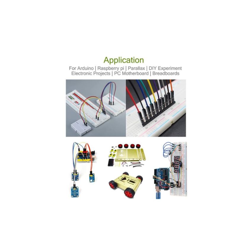 Female to Female Jumper Wire - 10cm,Set of 40- for Seamless Circuit Connections