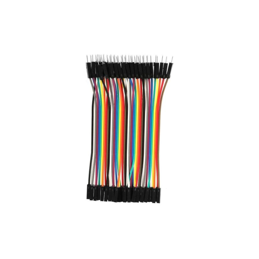 Male to Female Jumper Wire 10cm,Set of 40 - Versatile Connectivity for Electronics Projects