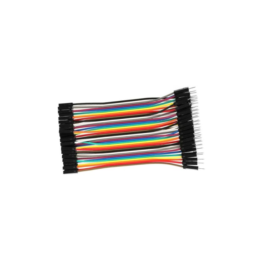 Male to Female Jumper Wire 10cm,Set of 40 - Versatile Connectivity for Electronics Projects