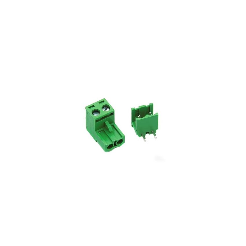 2EDGK 5.08mm 2-Pin Terminal Block Connector – Male/Female Right Angle, 300V 20A