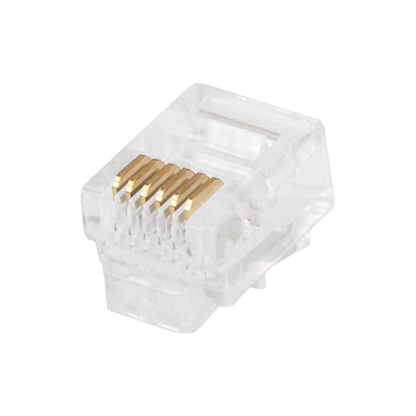 Crystal Head Connector, 6P6C, RJ12 