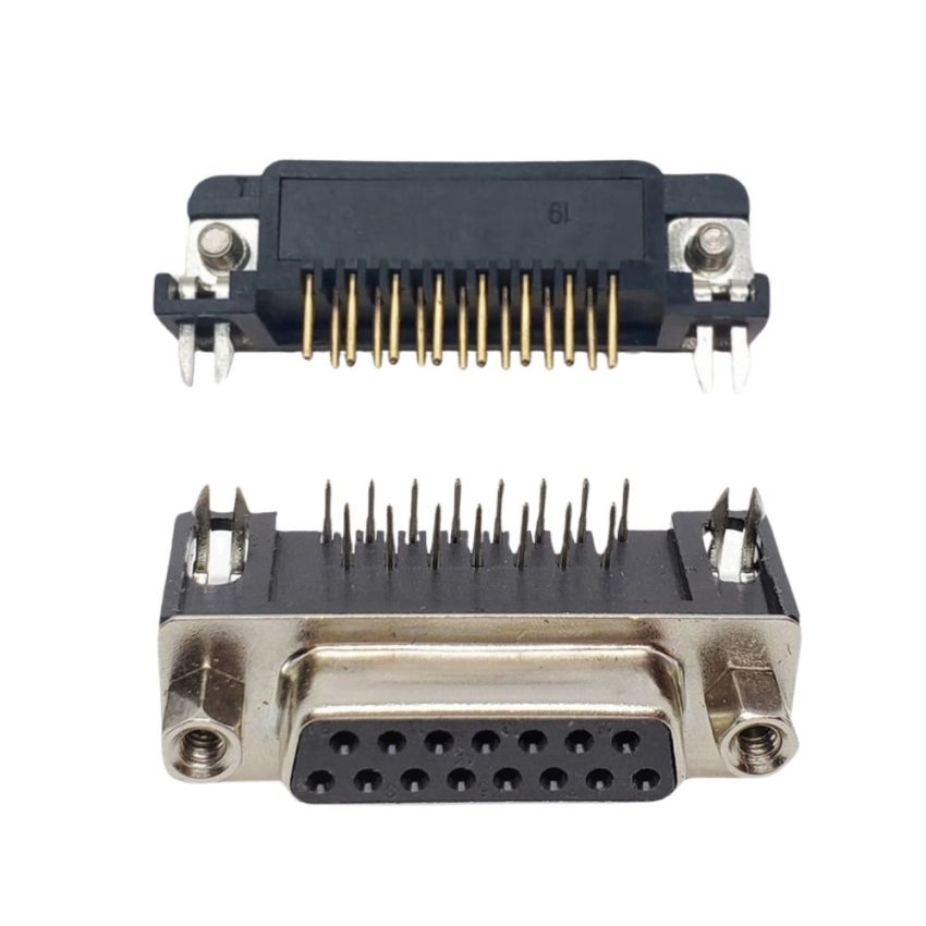 DB15 ,Female PCB Mount Connector - 15-Pin D-Sub Connector for PCB Applications