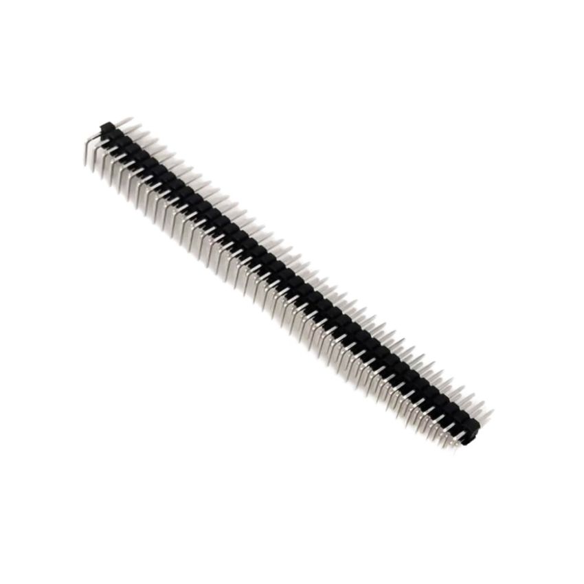 Male Header 2x40 Pins,Right Angle,2.54mm