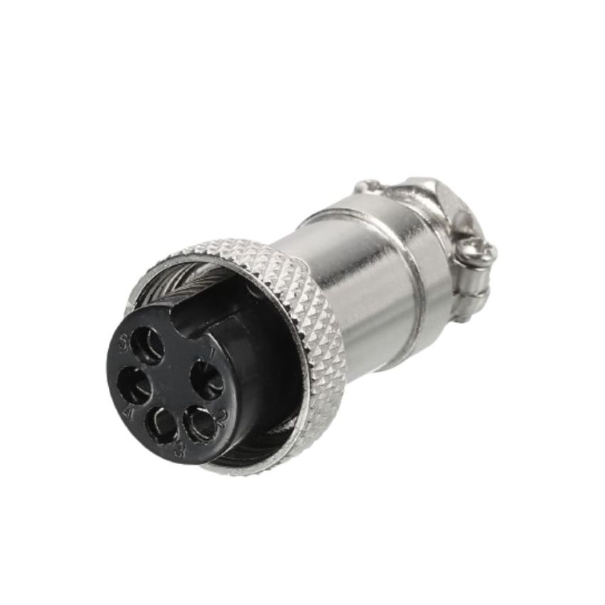 Aviation Connector,5-Pin,F,Metal,Circular