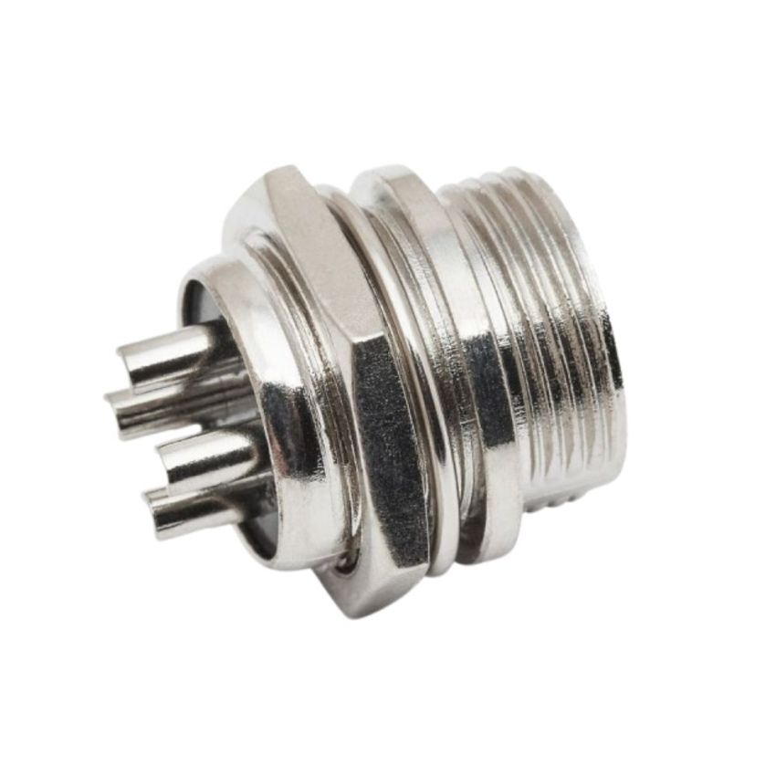 Circular Aviation Connector,M,Panel Mount,Metal,4-Pin