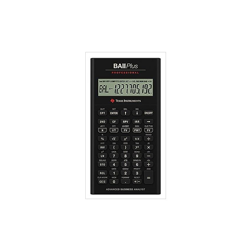 Texas Instruments BA II Plus Professional Financial Calculator – Advanced Business and Finance Functions