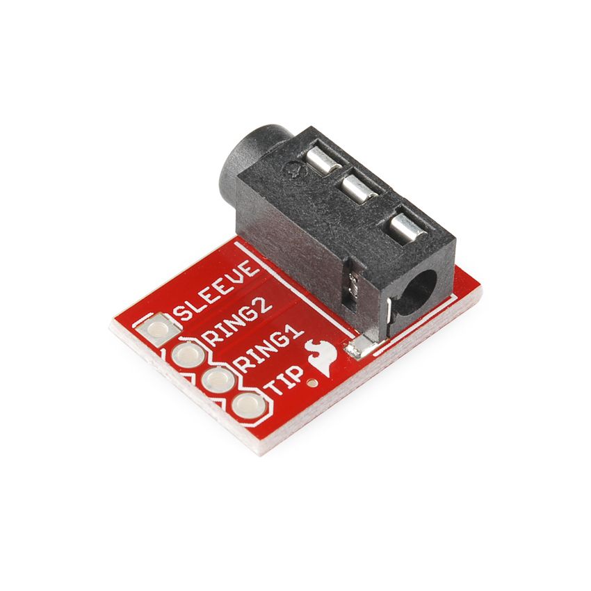 TRRRS Breakout Module, Stereo Audio Jack, 4-Pole,3.5mm