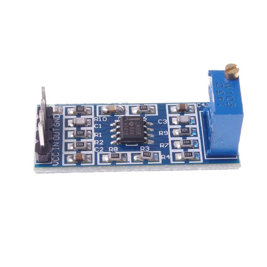 LM358 MP5 Module, Adjustable Gain Amplifier, 3-32V