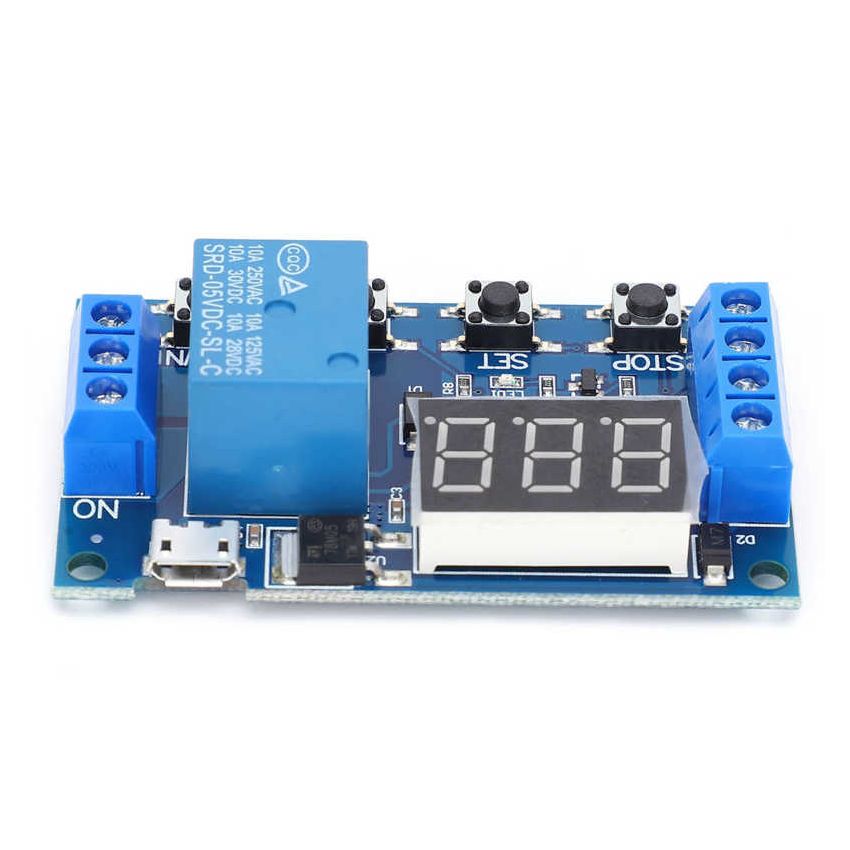 JZ-801 ,Multifunction Delay Timer Switch-5VDC, 10A Relay
