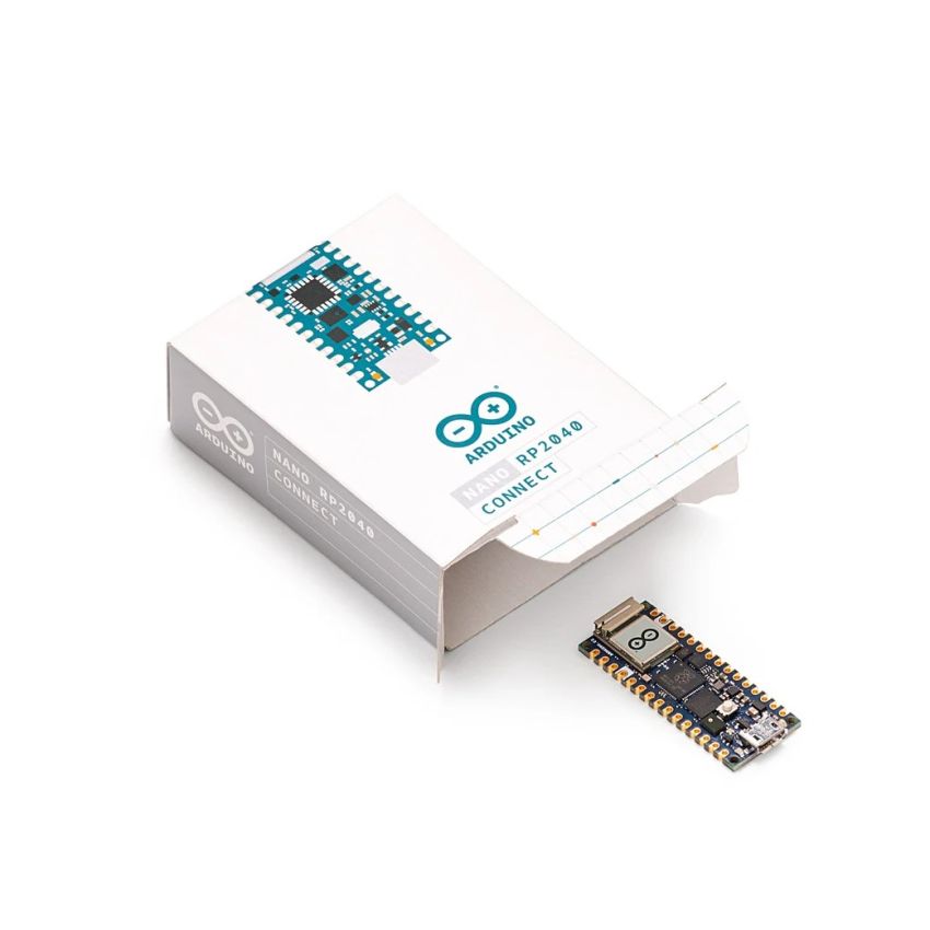 ABX00071,Arduino Nano RP2040 Connect - Dual-Core Arm Cortex-M0+, Wi-Fi & Bluetooth