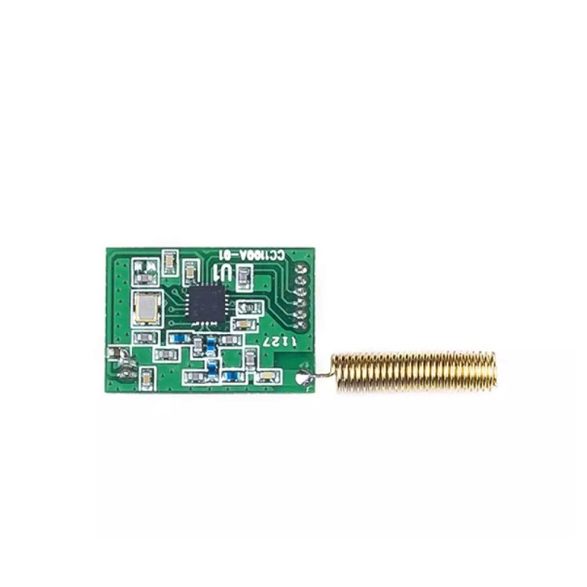 CC1100A-01, Low-Power Sub-1 GHz RF Transceiver Module, 315/433 MHz, SPI Communication
