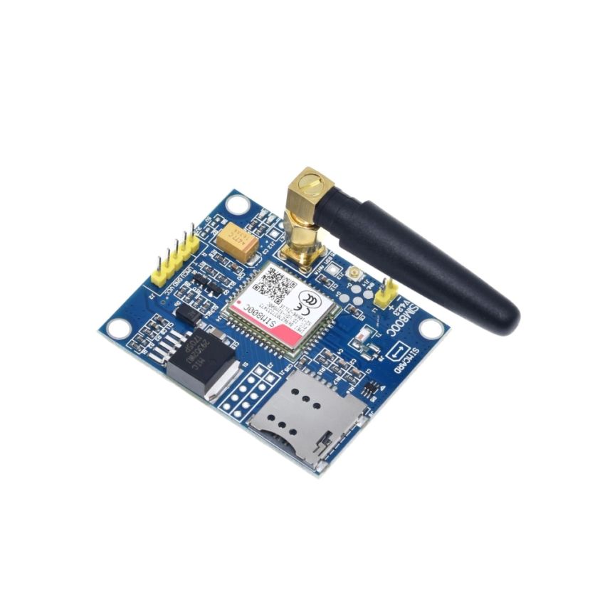 SIM800C GSM GPRS Module with Antenna - 850/900/1800/1900 MHz Quad-Band